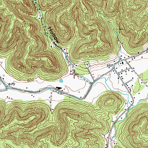 Topographic Map of Still Hollow, KY