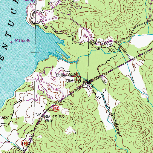 Topographic Map of Stilley - McCuiston Cemetery, KY