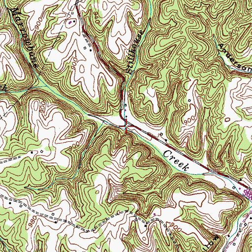 Topographic Map of Stillhouse Branch, KY