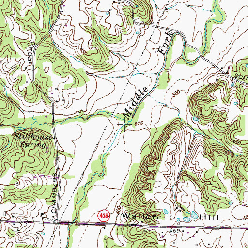 Topographic Map of Stillhouse Branch, KY
