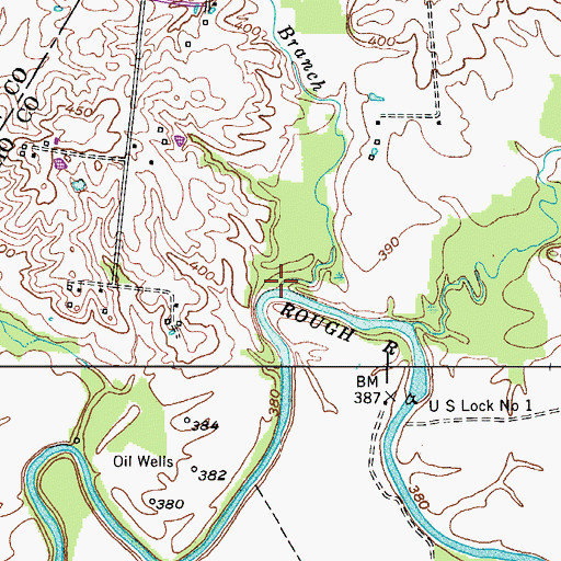 Topographic Map of Stillhouse Branch, KY