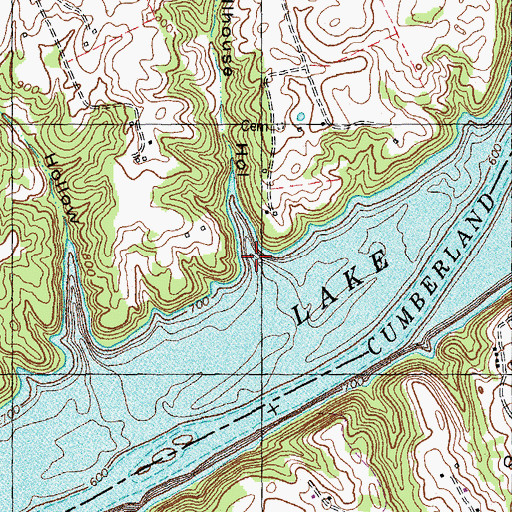 Topographic Map of Stillhouse Hollow, KY