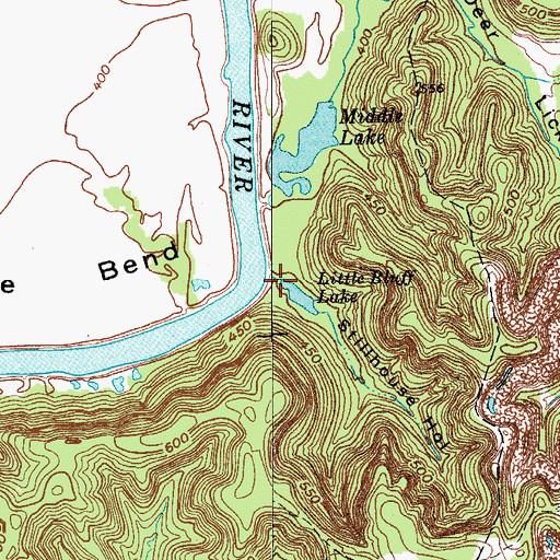 Topographic Map of Stillhouse Hollow, KY
