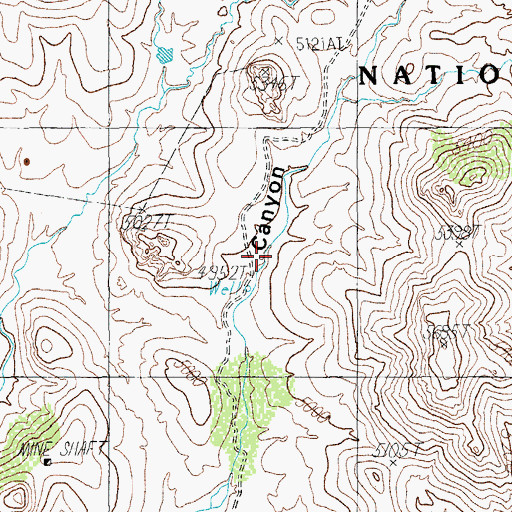 Topographic Map of Gilman Ranch, AZ