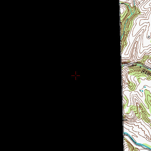 Topographic Map of Stony Run, KY