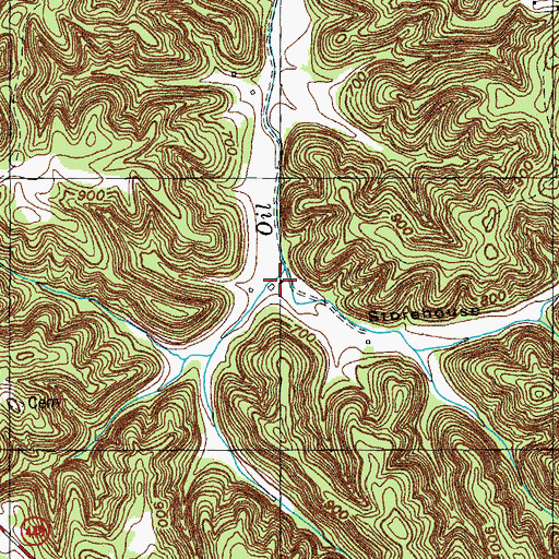 Topographic Map of Storehouse Hollow, KY
