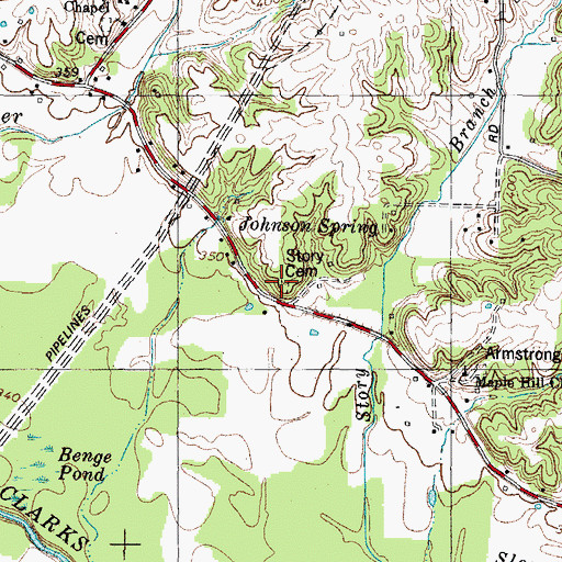 Topographic Map of Story Cemetery, KY