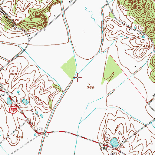 Topographic Map of Sugarcamp Creek, KY