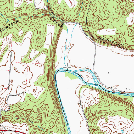 Topographic Map of Sunfish Creek, KY