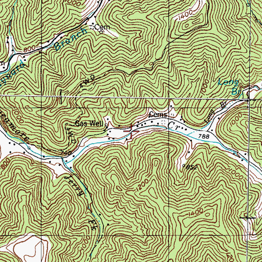 Topographic Map of Sycamore School, KY