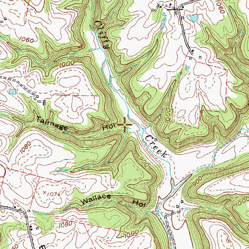 Topographic Map of Talmage Hollow, KY