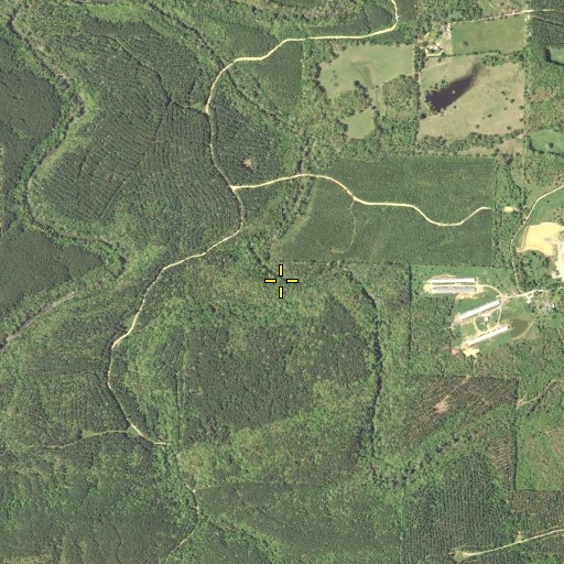 Aerial/Satellite Image of Indian Creek, AR
