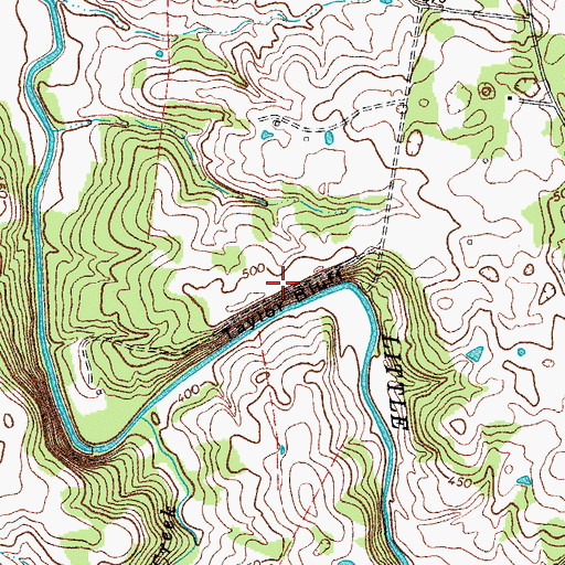 Topographic Map of Taylor Bluff, KY