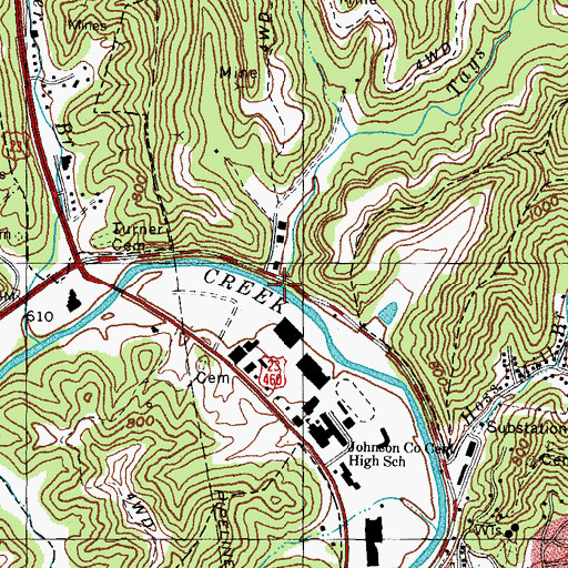 Topographic Map of Tays Branch, KY