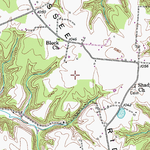 Topographic Map of Tennessee Ridge, KY