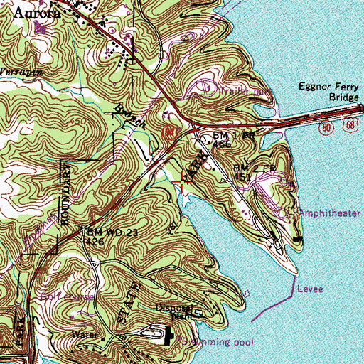 Topographic Map of Terrapin Branch, KY