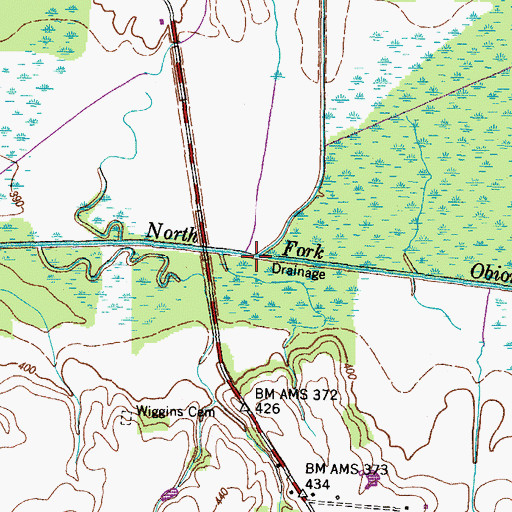 Topographic Map of Terrapin Creek, TN