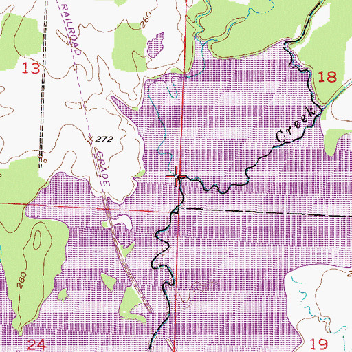 Topographic Map of Ingram Creek, AR