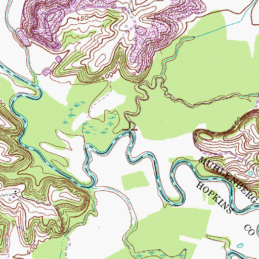 Topographic Map of Thompson Creek, KY