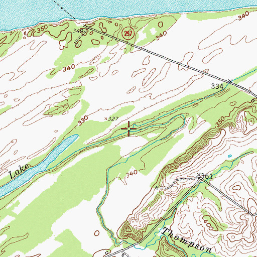 Topographic Map of Thompson Creek, KY