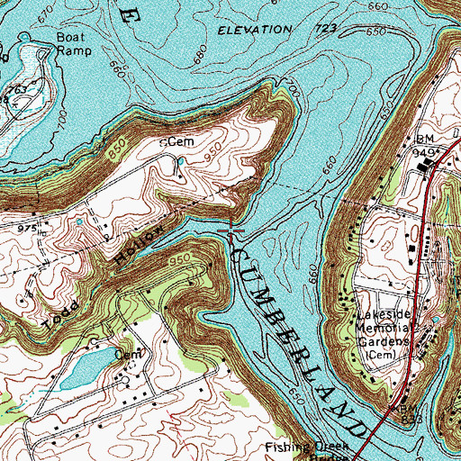 Topographic Map of Todd Hollow, KY