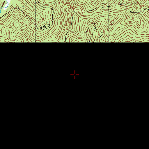 Topographic Map of Toms Branch, KY