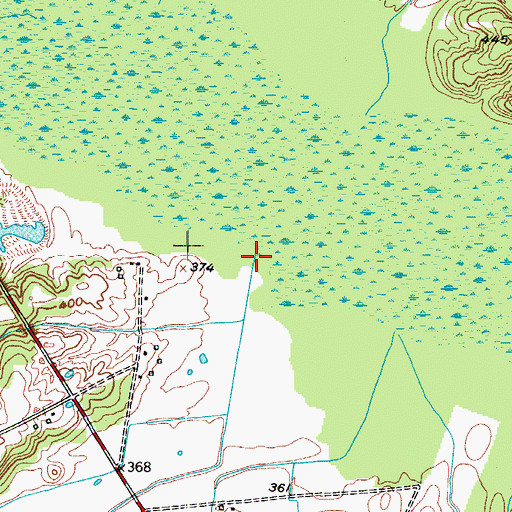 Topographic Map of Trace Branch, KY