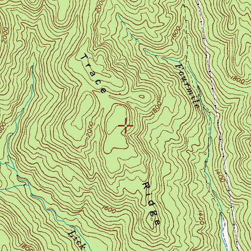 Topographic Map of Trace Ridge, KY