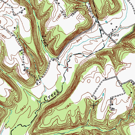 Topographic Map of Trough Lick, KY