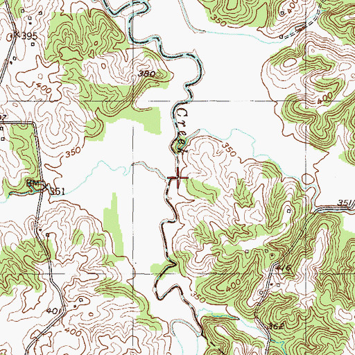 Topographic Map of Turkey Creek, KY