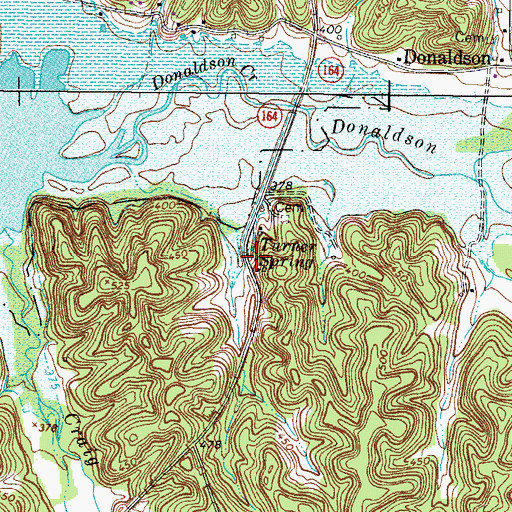 Topographic Map of Turner Spring, KY