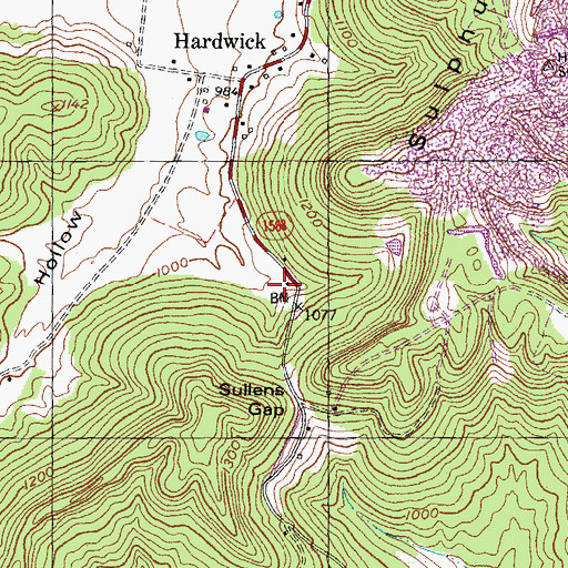 Topographic Map of Turpin School, KY