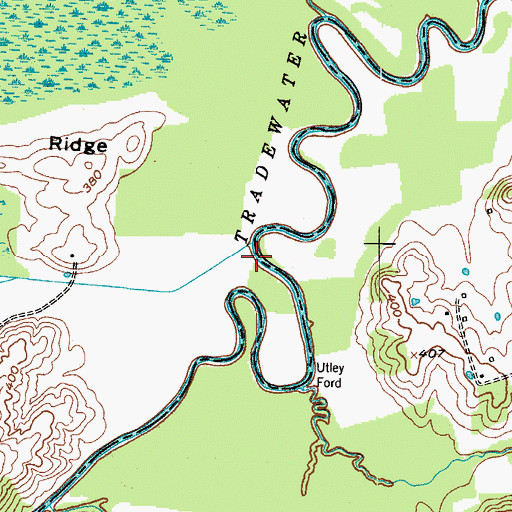 Topographic Map of Tyson Branch, KY