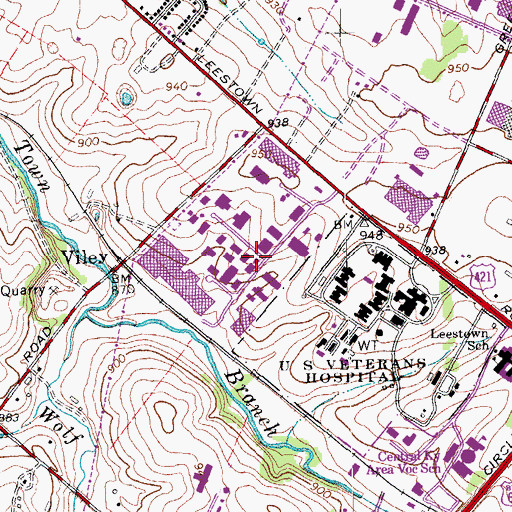 Topographic Map of University of Kentucky Agricultural Experimental Station, KY