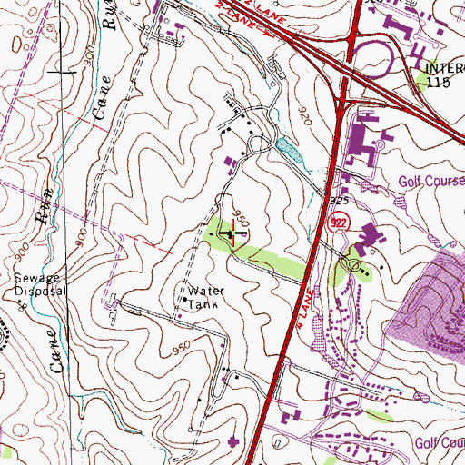 Topographic Map of University of Kentucky Agricultural Experimental Station, KY