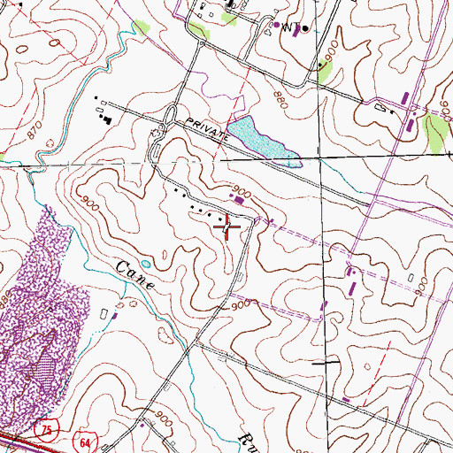 Topographic Map of University of Kentucky Agricultural Experimental Station, KY