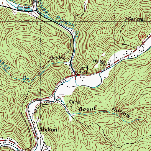 Topographic Map of Upper Pigeon Branch, KY