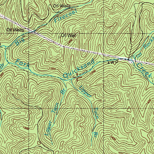 Topographic Map of Upper Twin Branch, KY