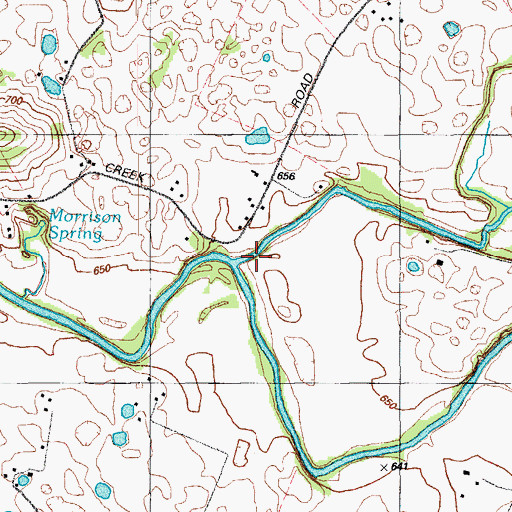 Topographic Map of Valley Creek, KY