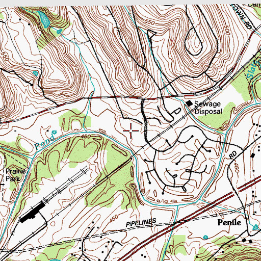 Topographic Map of Valley View Church, KY