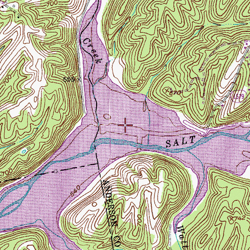 Topographic Map of Van Buren, KY
