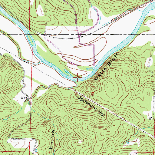 Topographic Map of Jeff Creek, AR