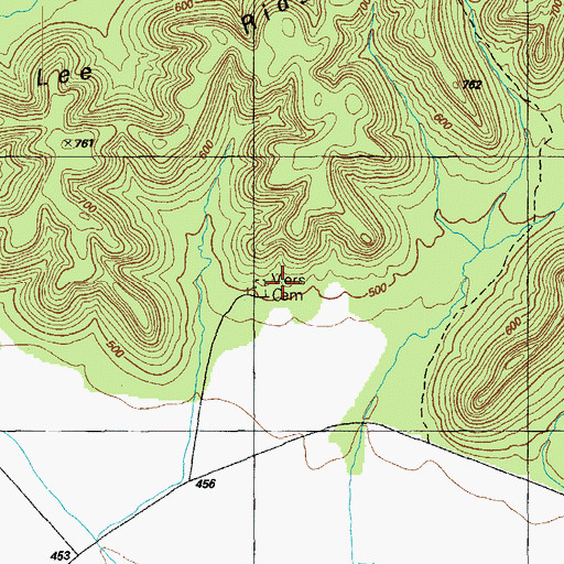 Topographic Map of Viers Cemetery, KY