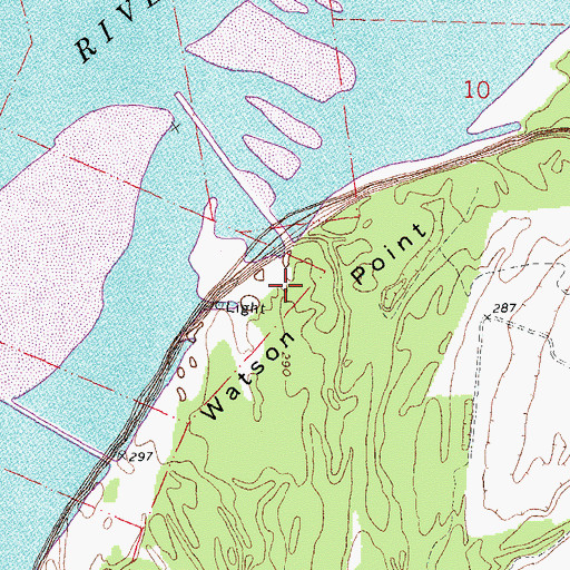 Topographic Map of Watson Point, KY