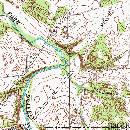 Topographic Map of Webb Branch, KY