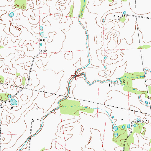 Topographic Map of Wede Branch, KY