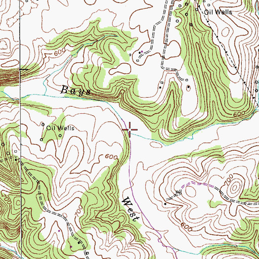 Topographic Map of West Bays Fork, KY