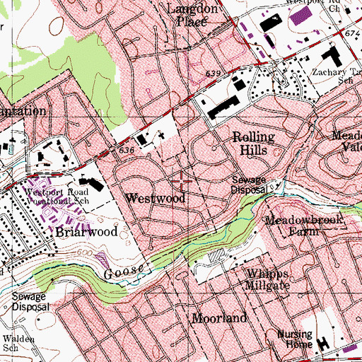Topographic Map of Westwood, KY