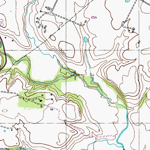 Topographic Map of White Oak Creek, KY