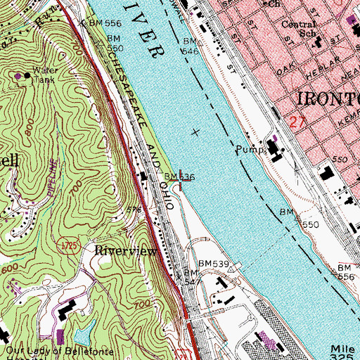 Topographic Map of White Oak Creek, KY